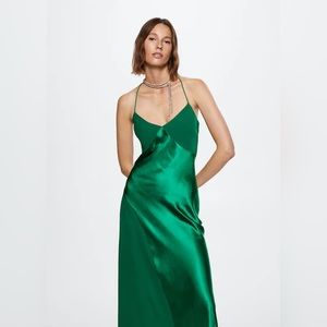 Mango Satin panel dress. Never worn